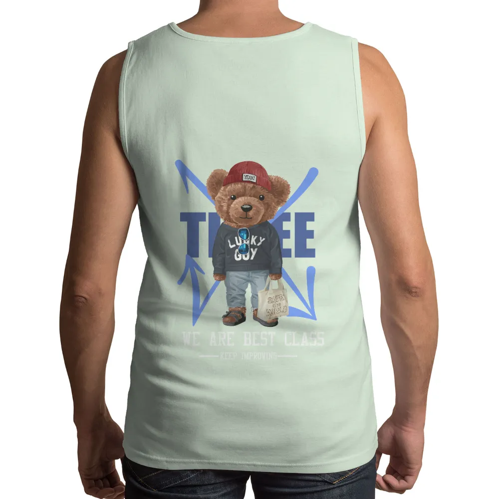 TShirt Design: Max the Teddy Bear - Spread Joy and Save the World|splatoon fashion splash shirt