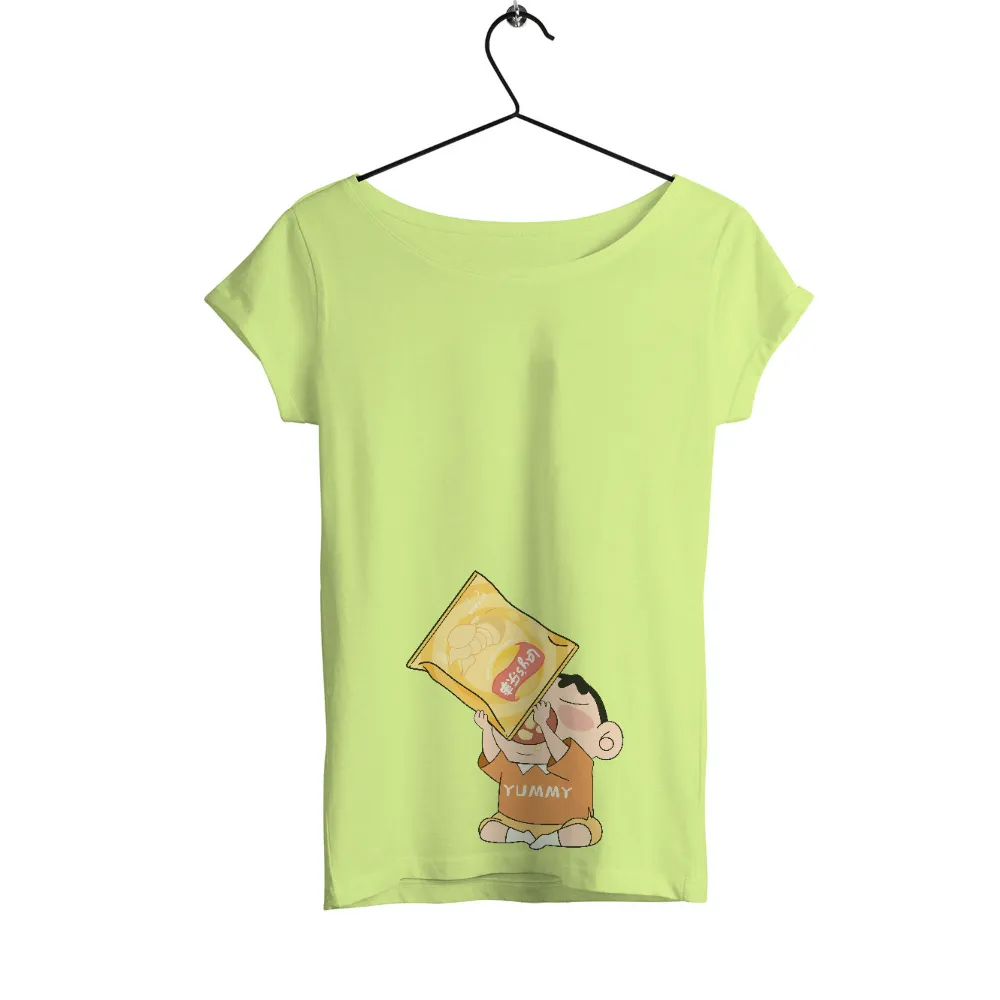 T-Shirts Custom: Shin-chan's Yummy Snack Adventure|music art love happiness t shirt