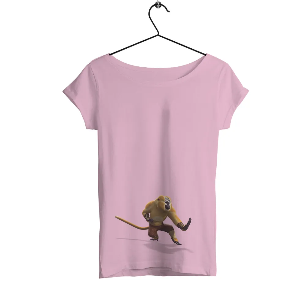 T-Shirts Pattern: Golden Monkey Kung Fu Design|kung fu tee shirt