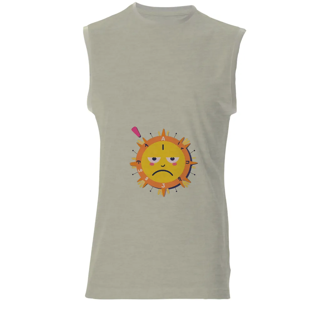 Quirky Grumpy Sun Design: A Unique Pop Culture Statement|dunk low sun club shirt