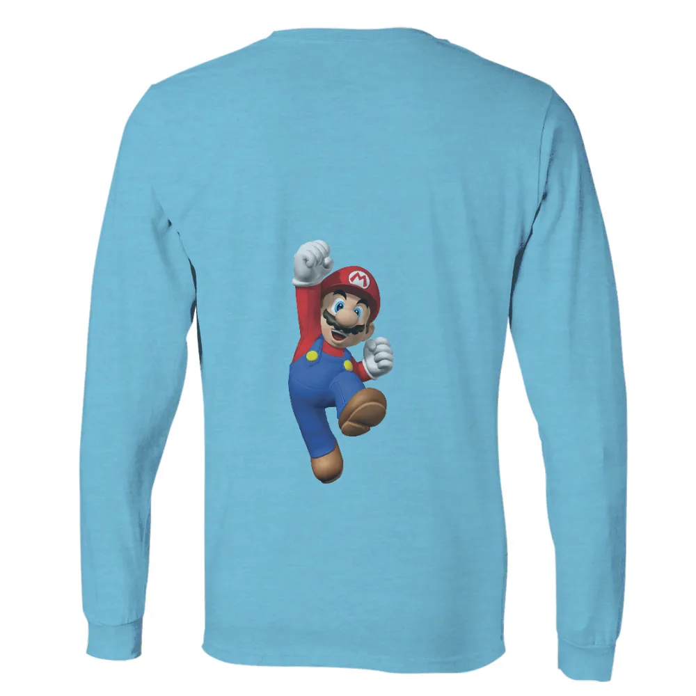 Custom Tee Shirts: Celebrate Mario's Adventure with Vibrant Colors and Dynamic Pose|frank ocean custom knit