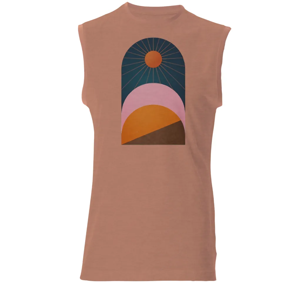 TShirt Design: Sunrise Arch - Nature's Tranquility|t shirt all over design