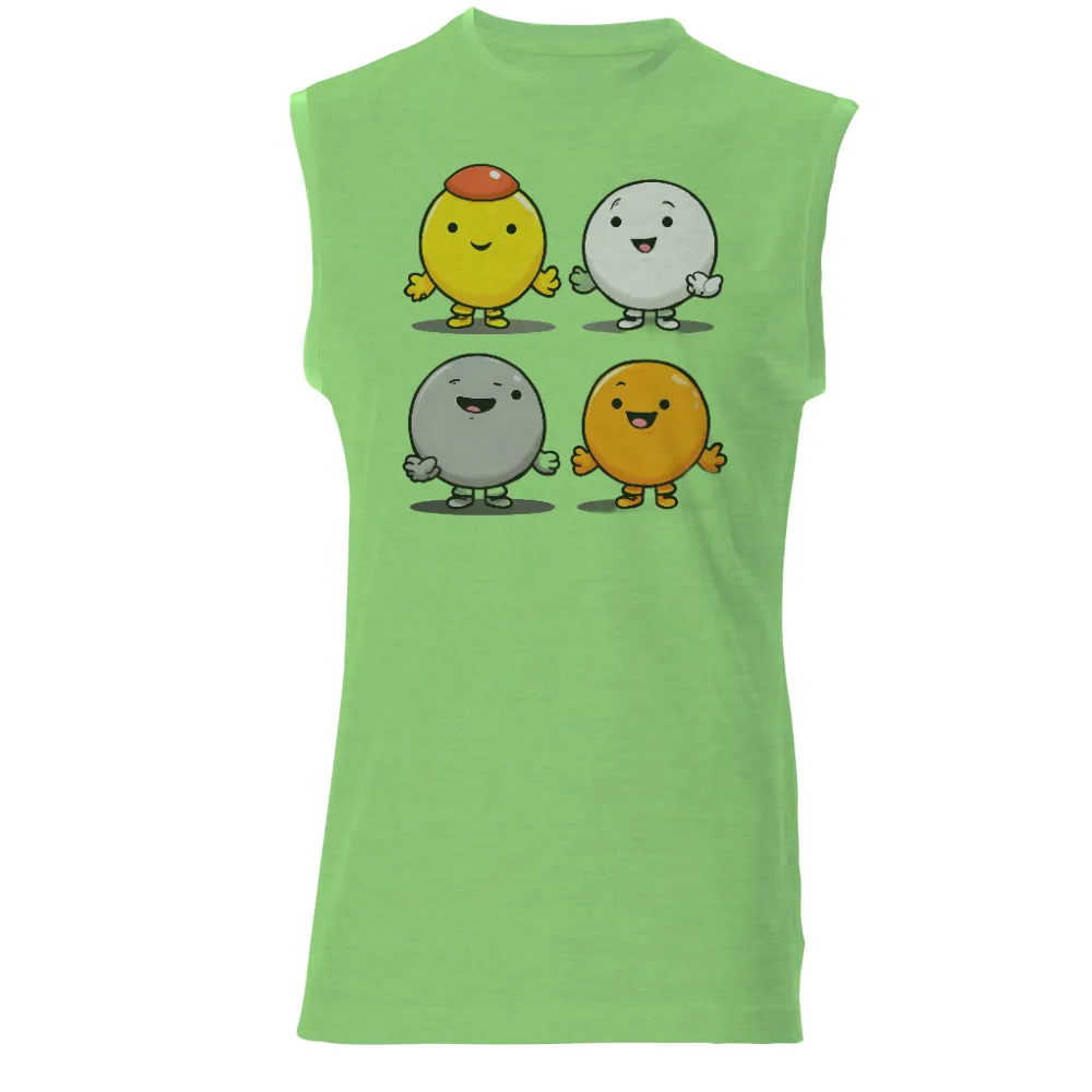 Custom T-Shirt Printing: Spread Joy with Colorful Characters|happy earth day shirt