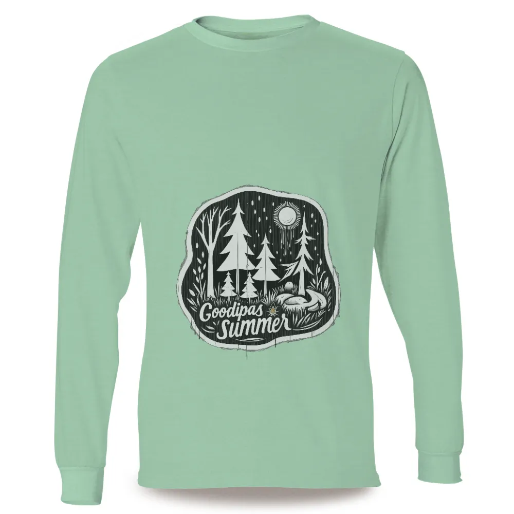 T-Shirts Custom: Goodipas Summer - Artistic Forest Design|i miss summer camp t shirt