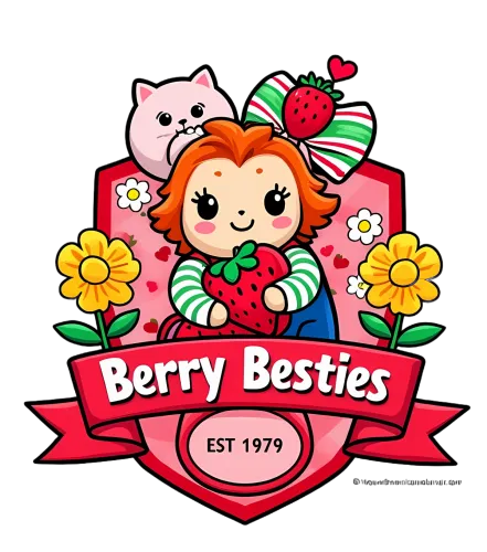 Graphic Tees: Berry Besties - Whimsical Vintage Design