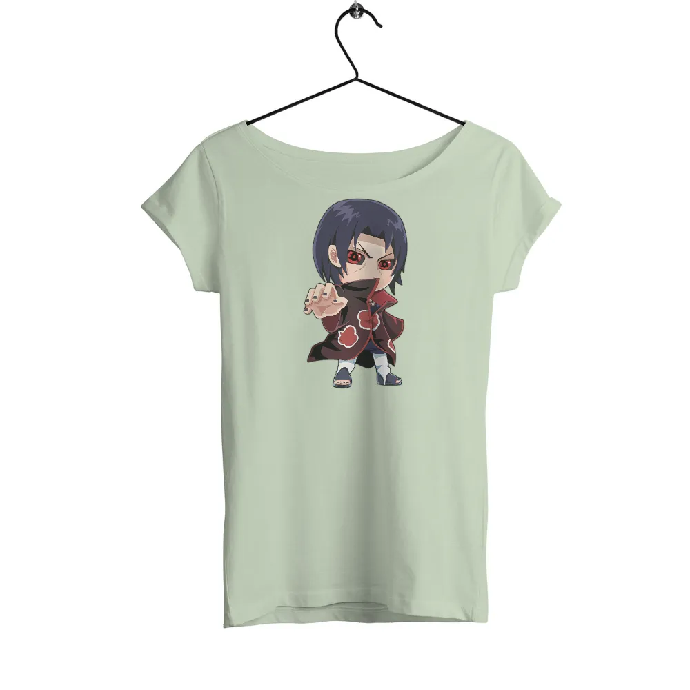 Itachi Uchiha T-Shirt Printing: A Blend of Chibi Charm and Anime Intensity|naruto with no shirt