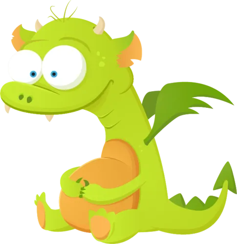 T-Shirts Custom: Adorable Dragon with Pumpkin - Funny & Whimsical Design