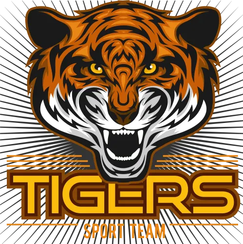 Custom Tee Shirts: Tigers Sport Team - Strength, Courage, Unity