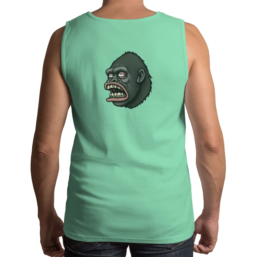 Shirts Graphic Tees: Fierce Gorilla Face - Empowerment and Confidence|the new day feel the power t shirt