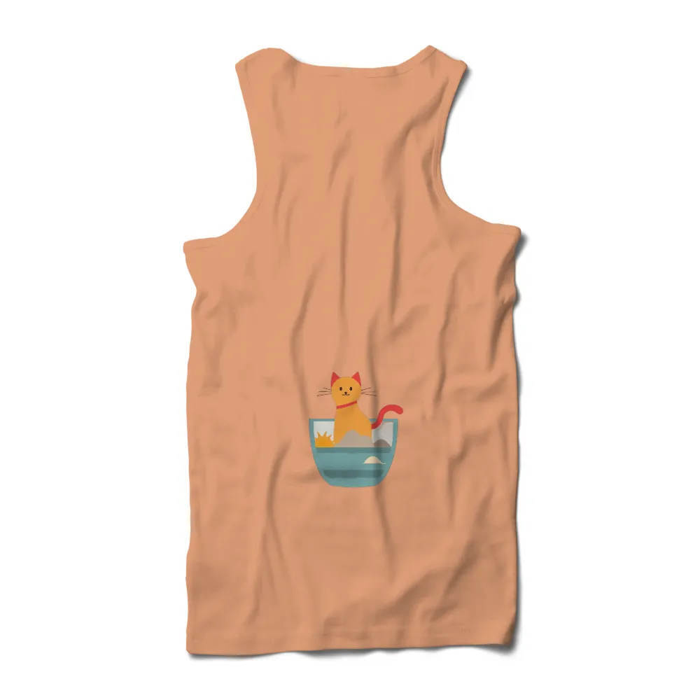 TShirt Printing: Serene Beach Cat - Find Joy in Simple Moments|doja cat nasa