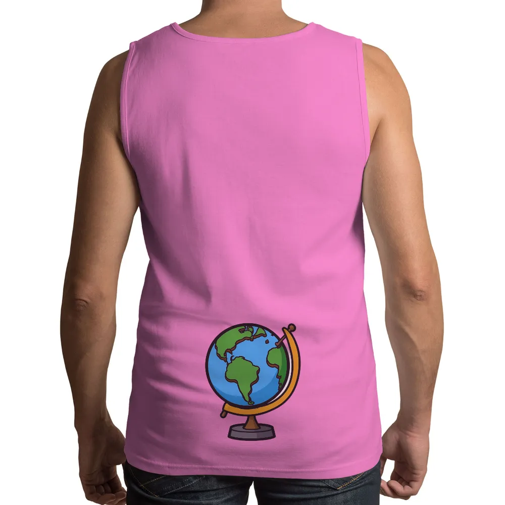 Custom Tee Shirts: Globe Design for Global Unity|stafford mens travel dress shirts