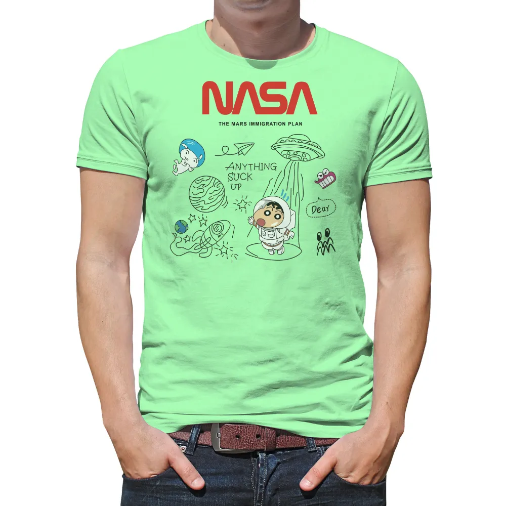 Tee Shirt Printing: Max's Space Adventure with NASA's Human Exploration Plan|mr cartoon modelo shirt