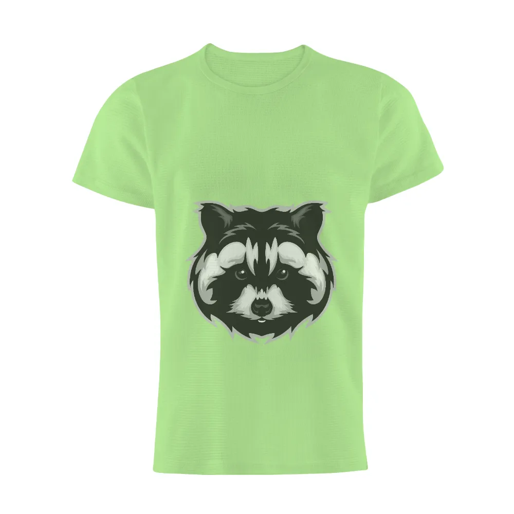 TShirt Design: Whimsical Raccoon Face - Funny & Quirky|nba 2k22 hardwood classic jersey