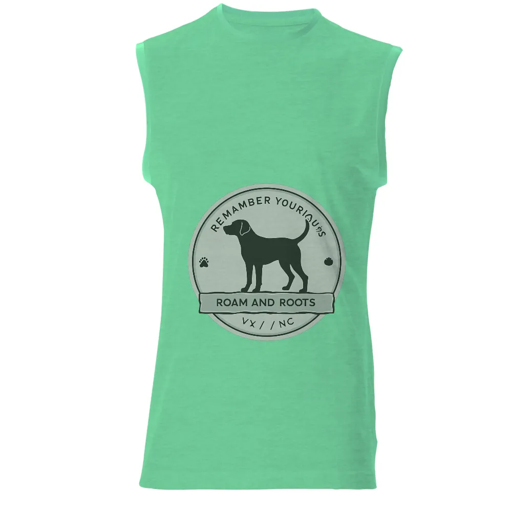 TShirt Design: Remember Your Roots - Roam and Roots|happy fathers day dog shirt