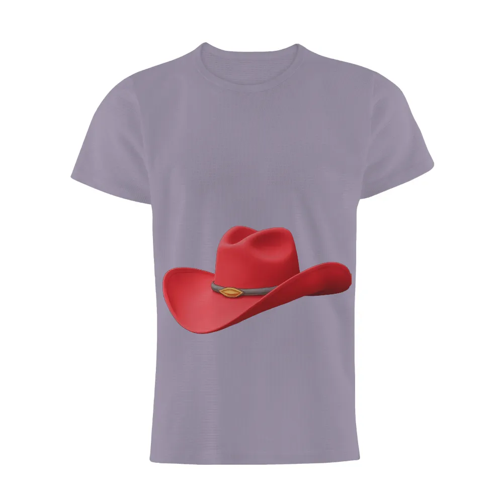 T-Shirts Custom: Red Cowboy Hat - Vintage Western Icon|90s retro tshirts