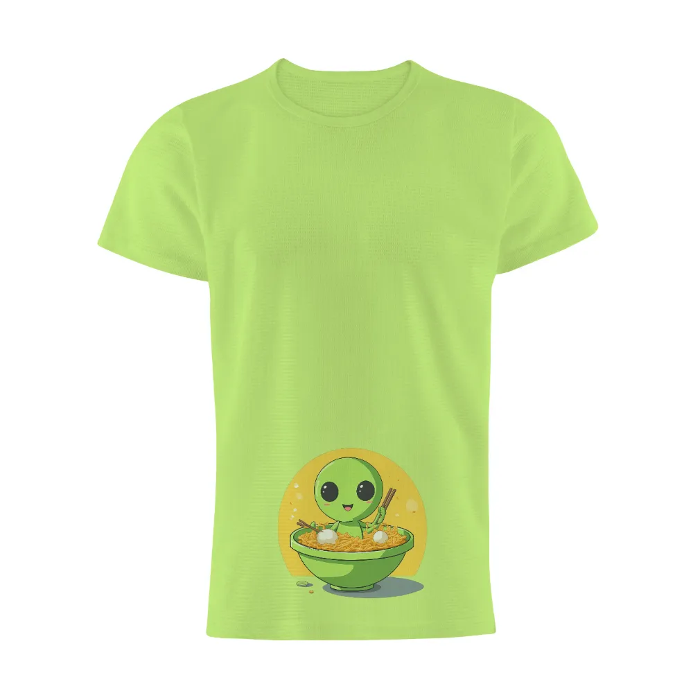 TShirt Printing: Alien Noodles - A Universal Culinary Delight|nobody freakin cares alien shirt walmart