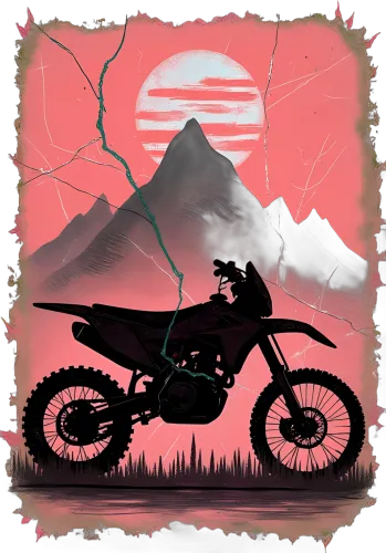 Dirt Bike Adventure: T-Shirts Pattern for Explorers