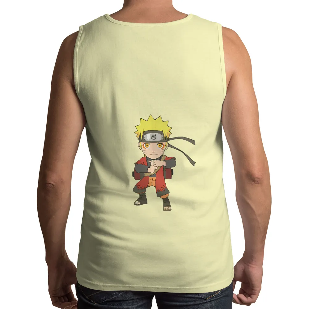 Graphic Tees: Naruto's Determination - Anime Chibi Design|beer spirit animal shirt