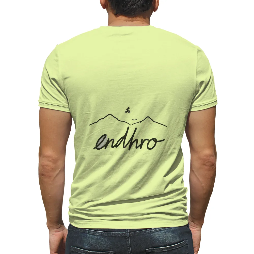 T-Shirt Printing: Enduro Mountain Biking Adventure| elegant script