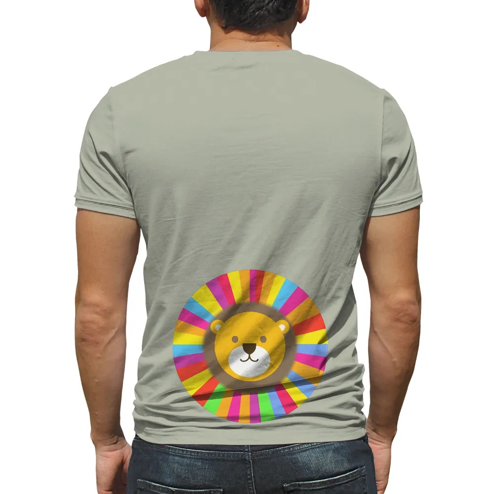 Custom Lion Design - Vibrant and Playful Artwork|rainbow st patricks day shirt