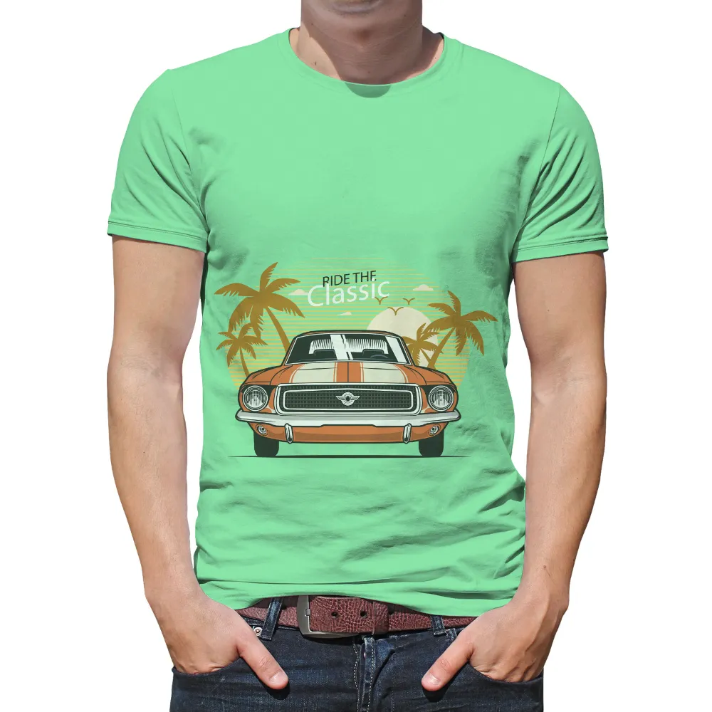 Custom Tee Shirts: Ride Solo Classic - Vintage Car Adventure|vintage nba logo t shirts