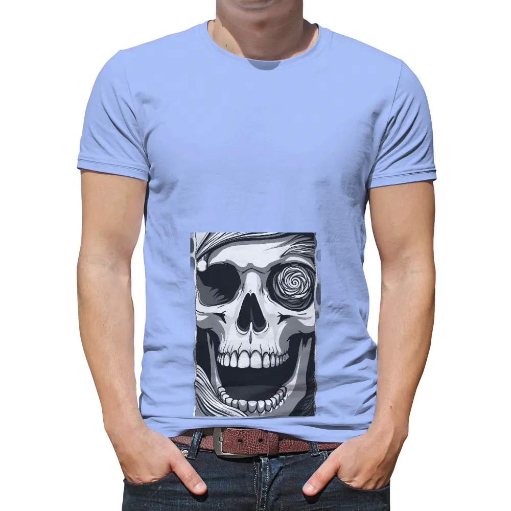 TShirt Printing: Skull Vortex - Artistic T-Shirt Design| mysterious skull t-shirt