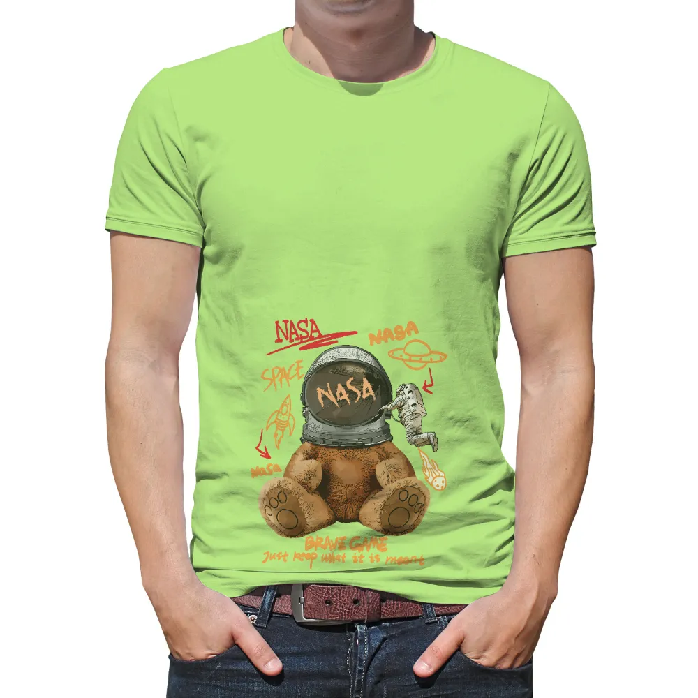 TShirt Printing: Teddy Bear Astronaut - Explore the Cosmos with Comfort|give me some space star wars shirt