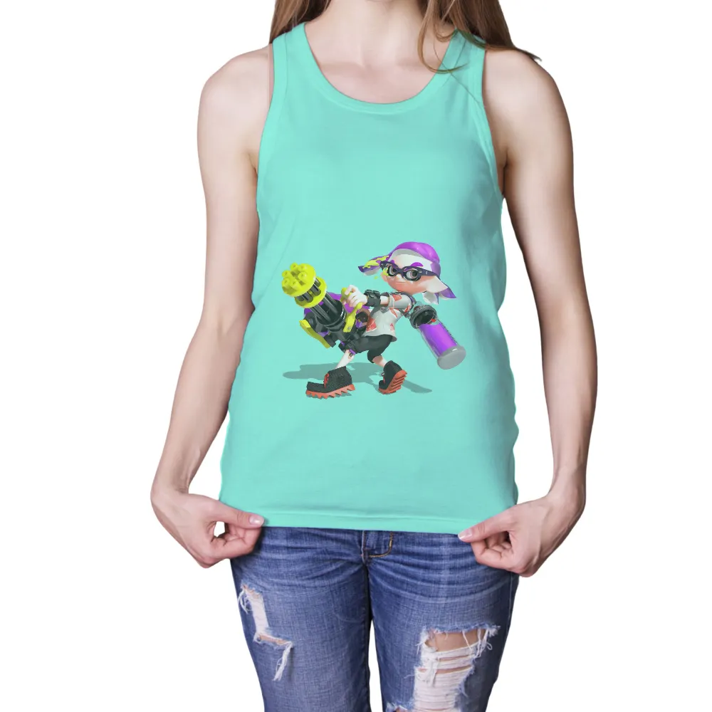 T-Shirts Design: Marina's Empowerment in Splatoon|pokemon splatoon shirts