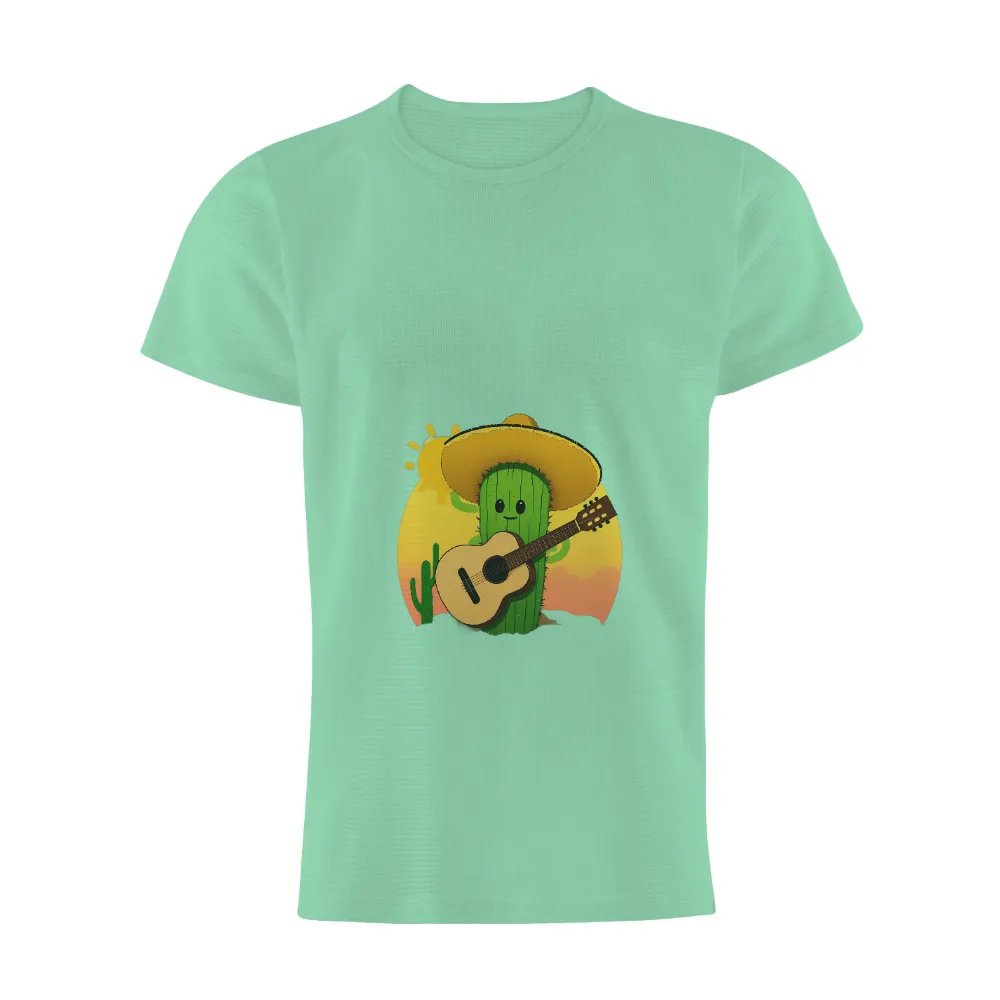 Graphic Tees: Cactus Serenade - Music, Friendship, and Desert Vibes|music art love happiness t shirt