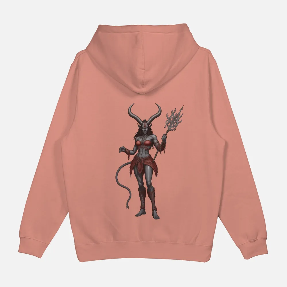 Custom Print: Powerful Demoness - Fantasy, Strength, and Dominance|suck at fantasy football shirt