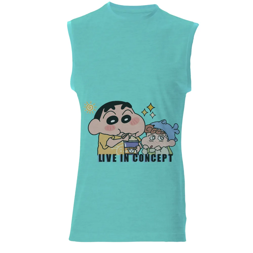 T-Shirts Pattern: Live in the Moment with Ice Cream Friends|long sleeves for summer work