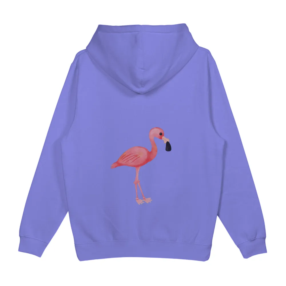 Custom Tee Shirts: Whimsical Flamingo with Sunglasses| Elegant flamingo illustration