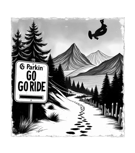 Custom T-Shirt Printing: Parkin GO GO RIDE - Adventure Awaits