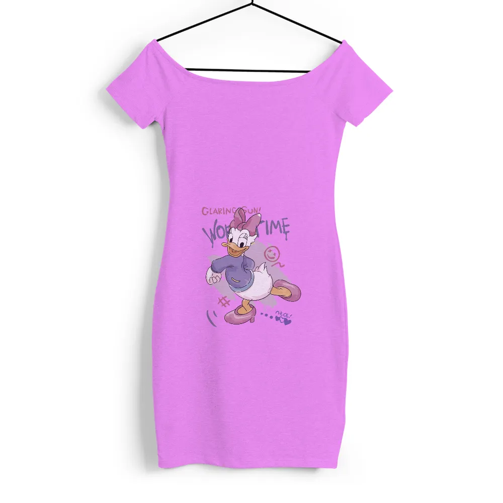 Tee Shirts Printed: Daisy Duck Dancing Under the Glaring Sun|cartoon network t shirt full sleeve