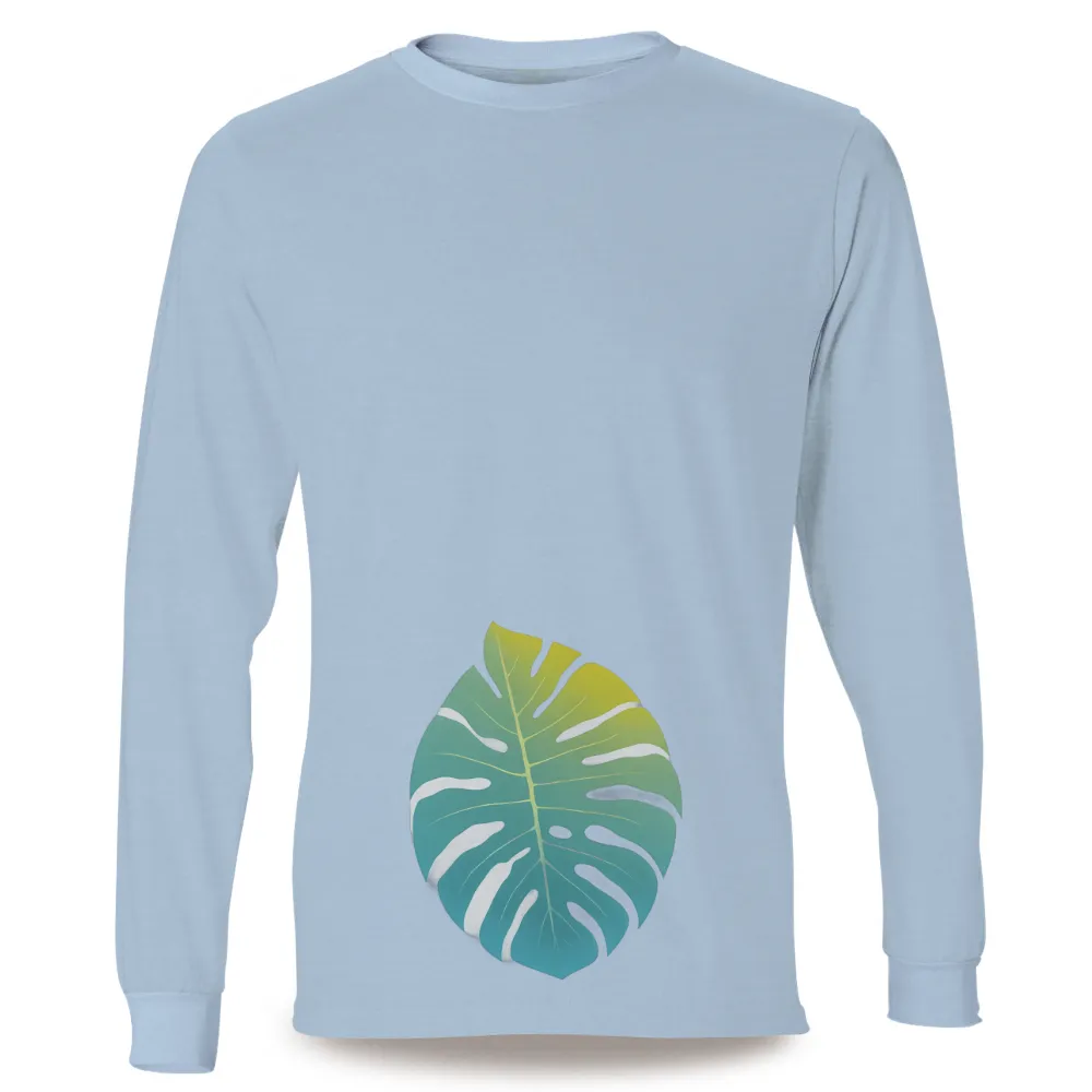 Monstera Leaf T-Shirt: Nature's Touch in Urban Life|t shirt pattern for ganpati festival