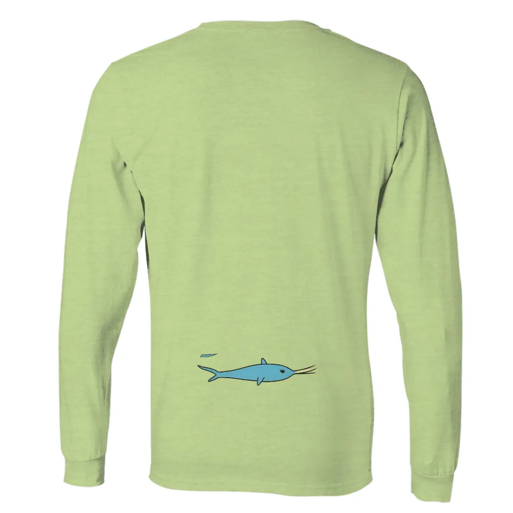 Swordfish Minimalist TShirt Printing - Elegant Ocean Life|freedom celtics jersey