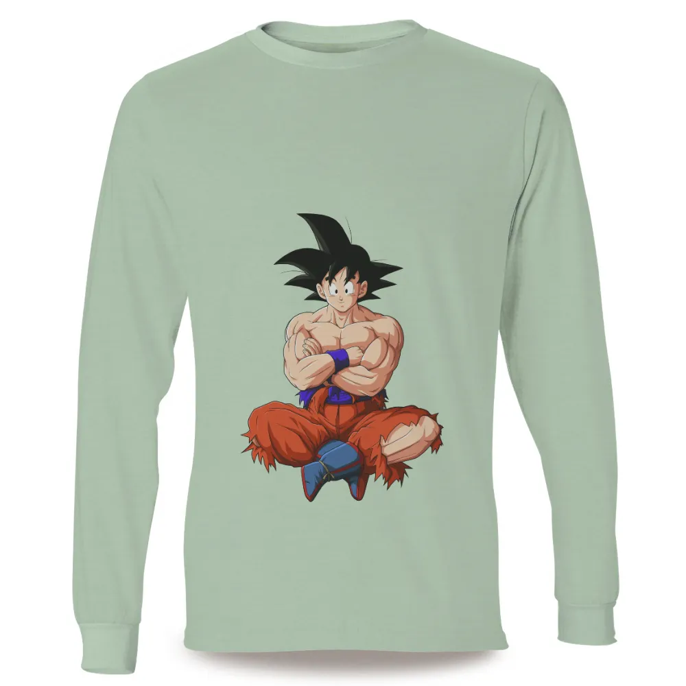 T-Shirt Printing: Goku's Unwavering Spirit - Anime Warrior Design|goku power mode t shirt