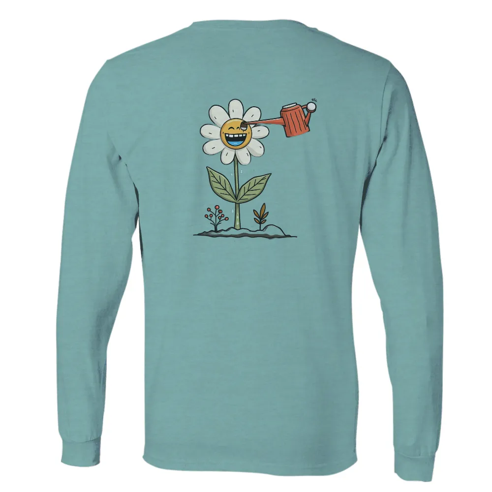 Custom T-Shirt Printing: Spread Joy with Daisy - Happy Flower Design|music art love happiness t shirt