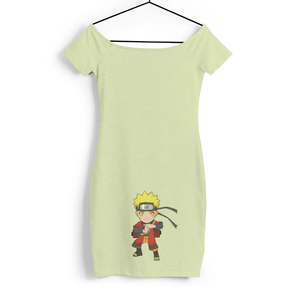 Graphic Tees: Naruto's Determination - Anime Chibi Design|team spirit nba t shirt