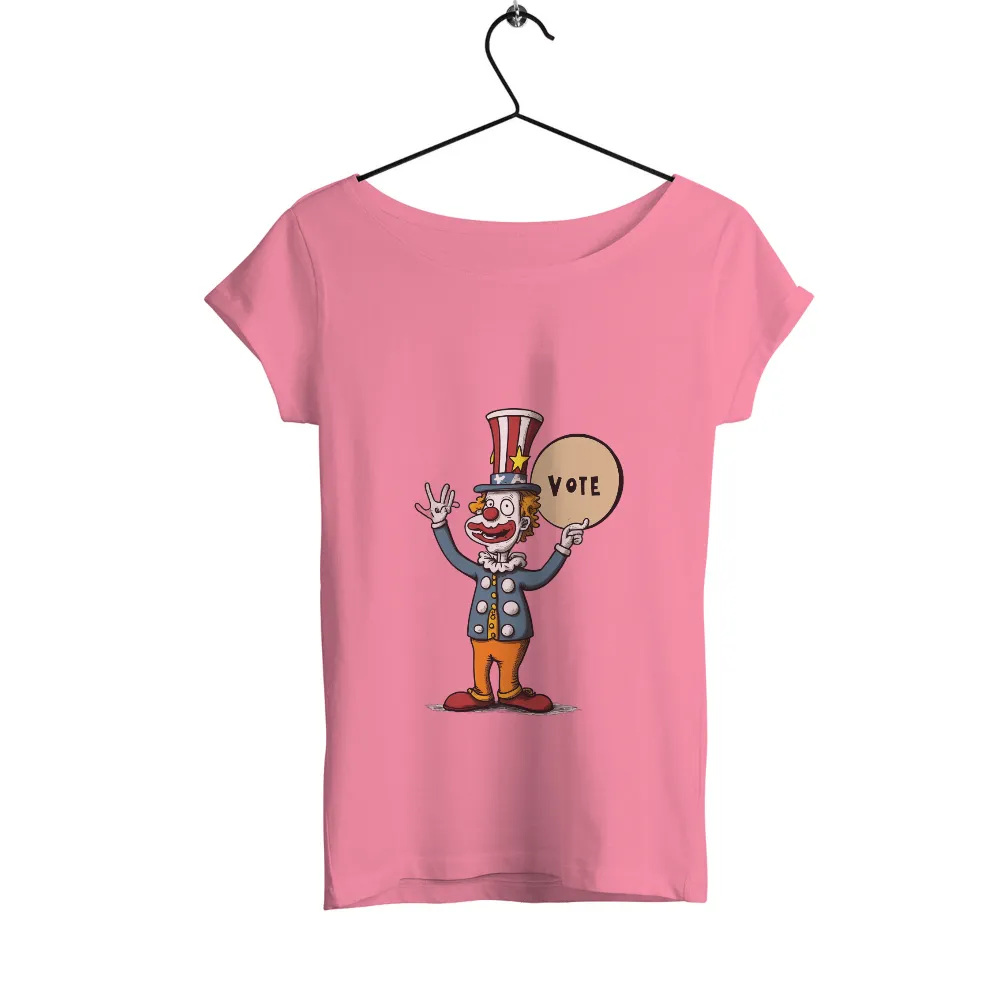 Graphic Tees: Quirky Clown Promoting Democracy|military t shirts humor uk