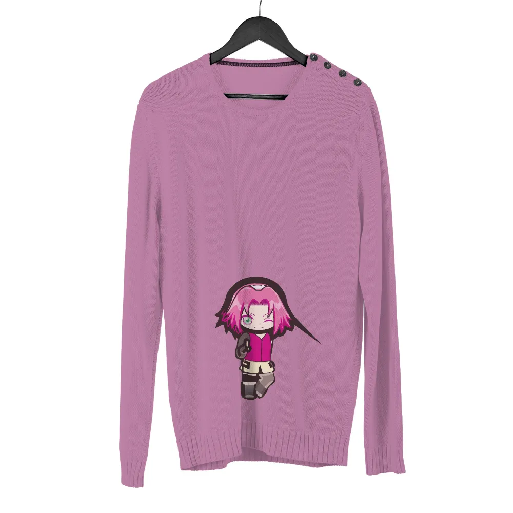 Graphic Tees: Sakura's Adventure - Anime Minimalist Design|adventure time star wars shirt