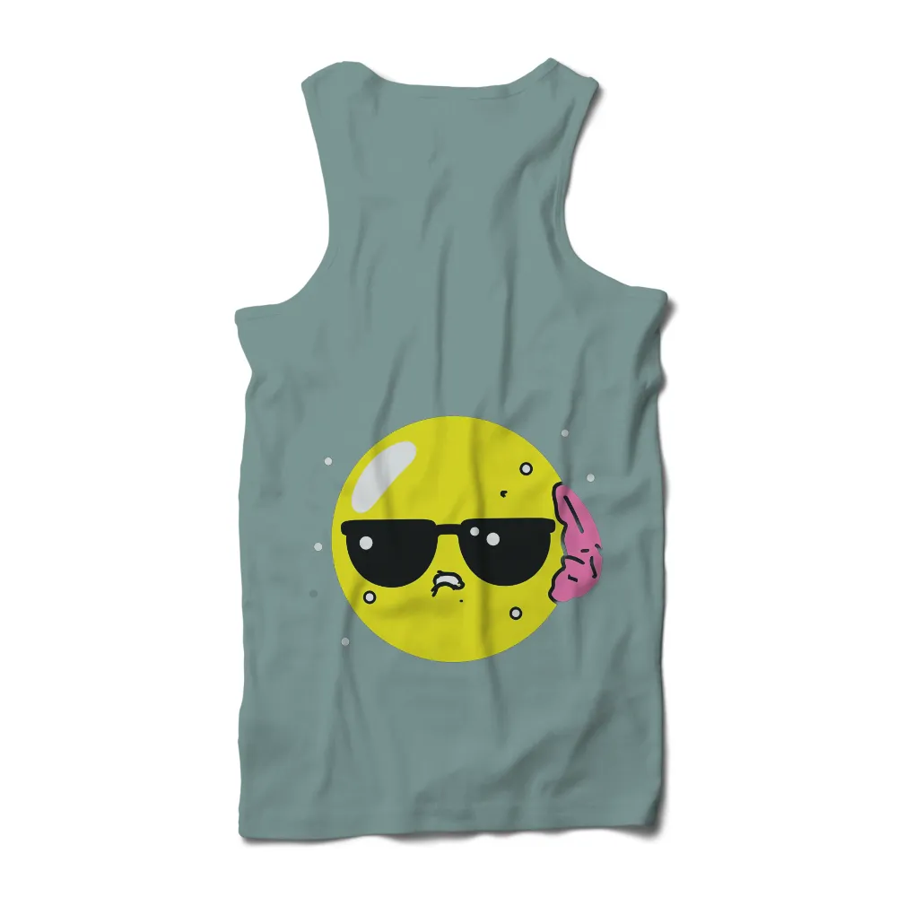 Tee Shirt Printing: Cool Dude Emoji - Funny & Quotes|fun summer button down shirts