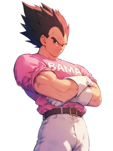 Vegeta in Badman Shirt - dragon ball z badman