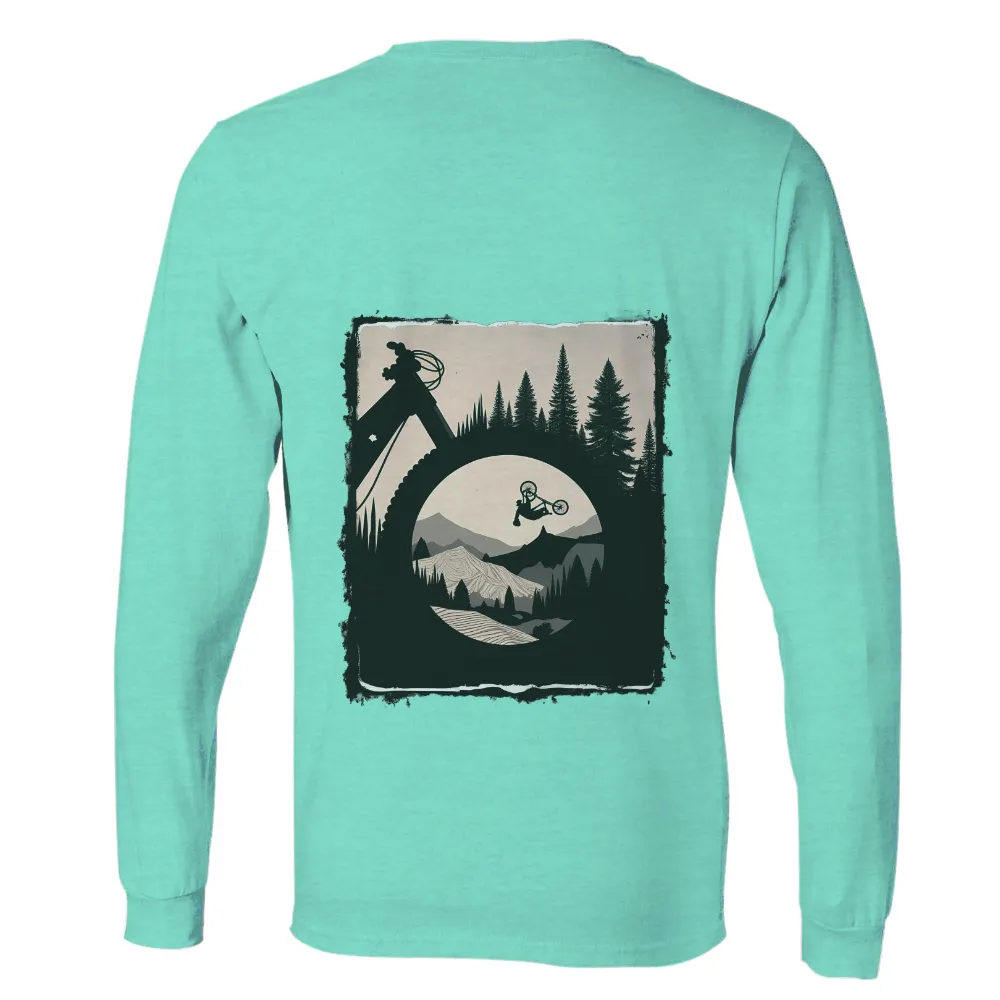 Custom Tee Shirts: Mountain Biking Adventure in Nature|freedom march t shirt