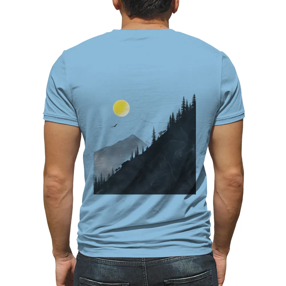 Custom Tee Shirts: Hiking Under the Full Moon - Adventure and Solitude|adventure time shirt sex