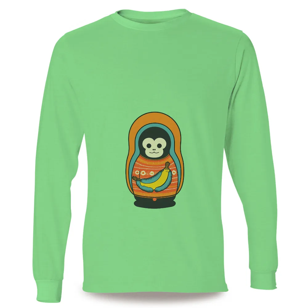 Pop Culture Graphic Design: Monkey Matryoshka Art|alice in wonderland family shirts