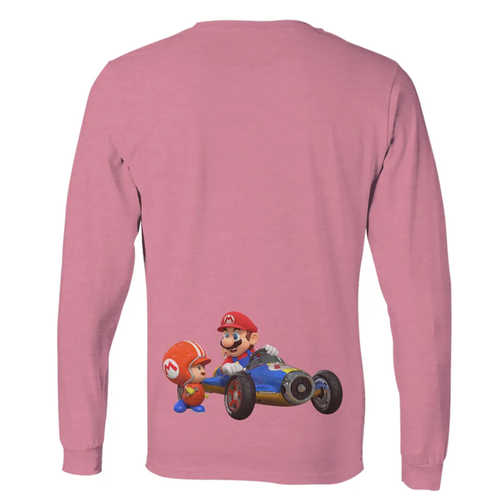 TShirt Design: Mario and Mechanic Racing Together|john cena mario shirt wwe