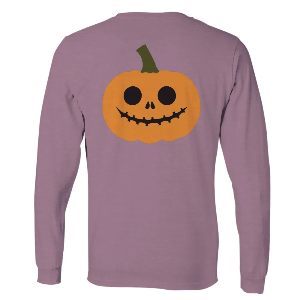 Halloween T-Shirts Design: Cheerful Pumpkin| Friendly Halloween pumpkin