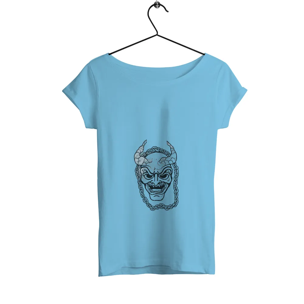 Custom Tee Shirts: Oni Mask - Artistic Designs|t shirt mask pattern