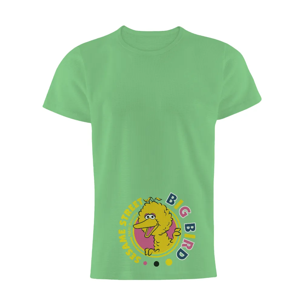 Custom Tee Shirts: Celebrate Childhood Nostalgia with Sesame Street's Big Bird|a fun thing to do in the morning shirt